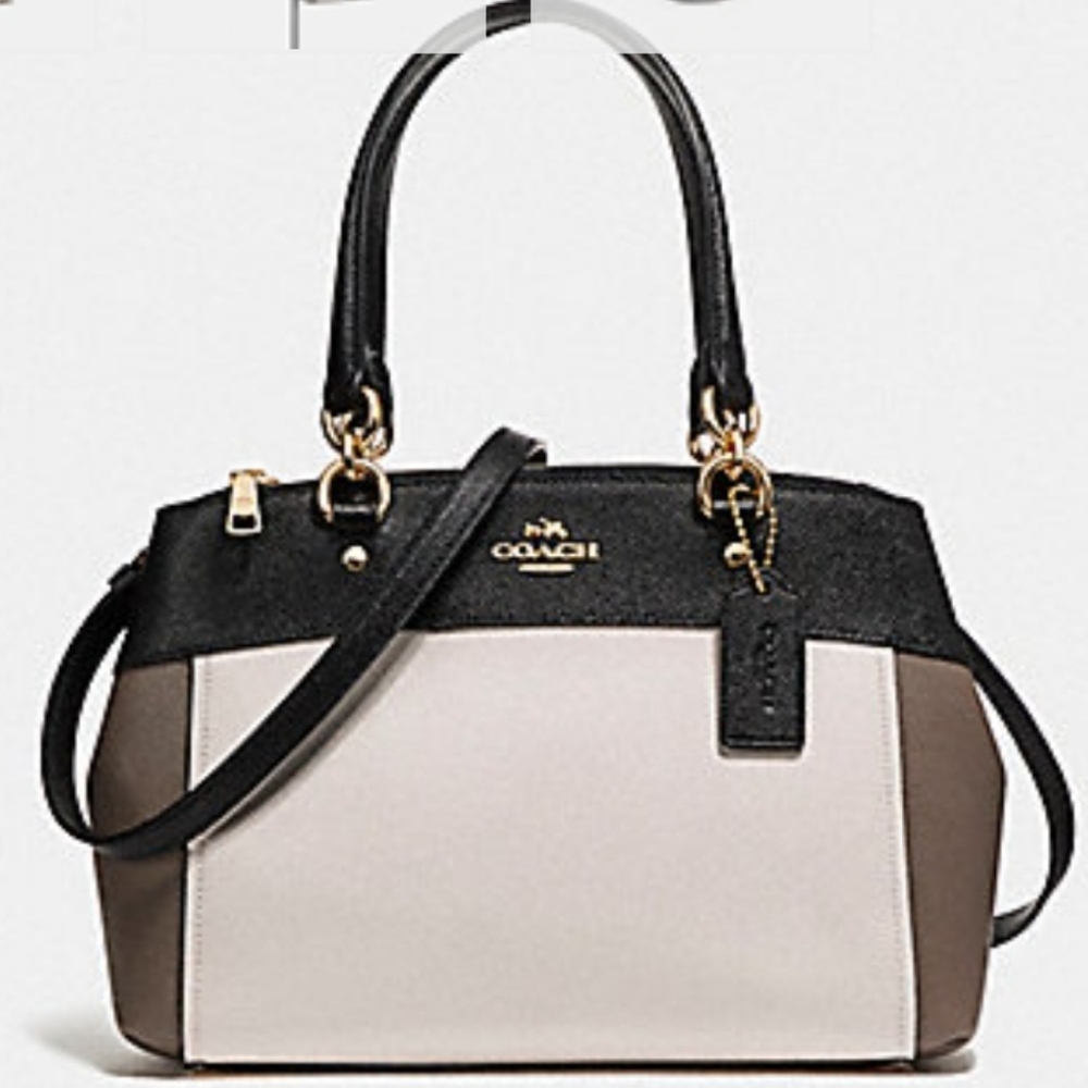 Mini BROOKE CARRYALL IN COLORBLOCK (COACH F26205) Crossbody strap also!
